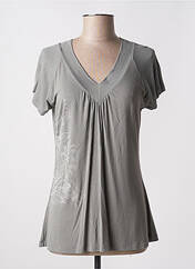 T-shirt gris TEMPO REALE pour femme seconde vue