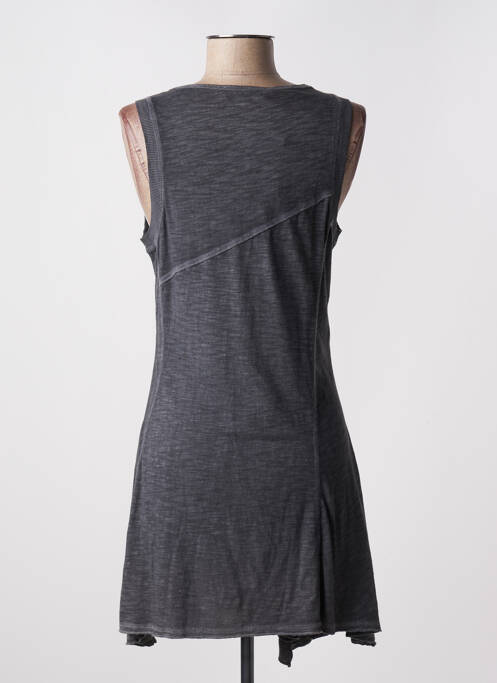 Robe courte sans manche sans manche gris FRONT DE MER femme
