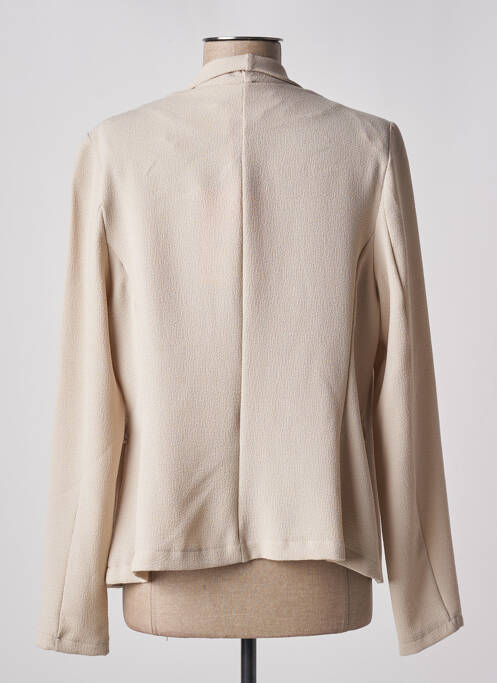Veste casual coupe cintrée beige LA FEE MARABOUTEE femme