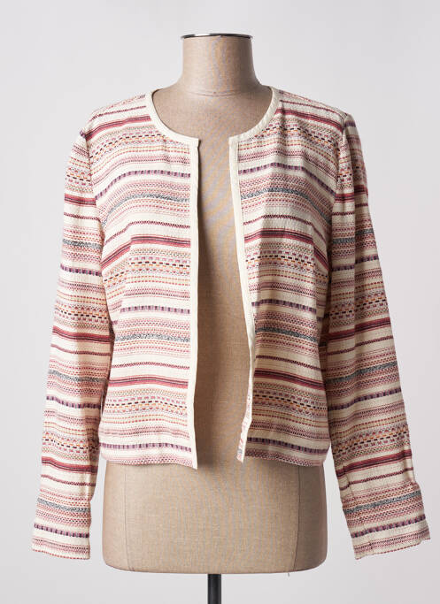 Gilet manches longues beige C'EST BEAU LA VIE pour femme