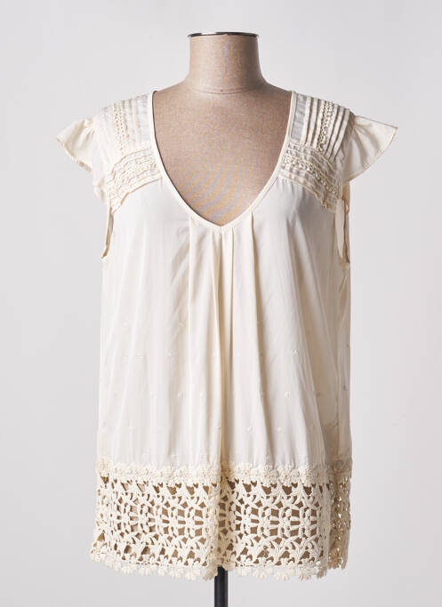 Top beige I.CODE (By IKKS) pour femme