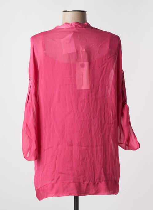 Tunique manches longues rose LA FEE MARABOUTEE pour femme