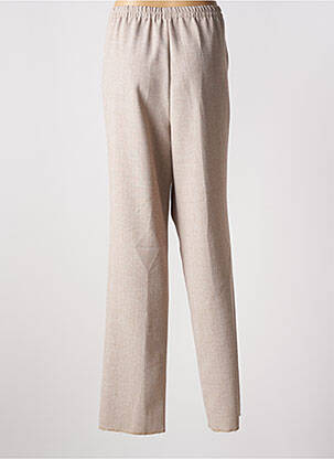 Pantalon droit taille élastique taille normale beige CHRISTIAN MARRY femme