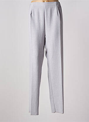 Pantalon droit taille élastique taille normale gris GEVANA femme
