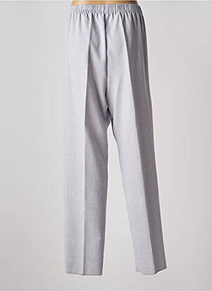 Pantalon droit taille élastique taille normale gris GEVANA femme