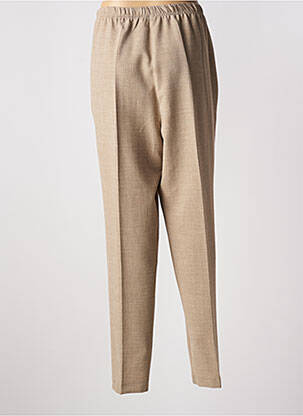 Pantalon droit stretch taille normale beige ANNE KELLY femme