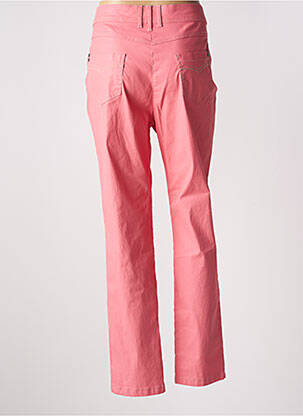 Pantalon droit stretch taille normale rose ANNE KELLY femme