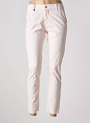 Pantalon slim stretch taille normale rose F.A.M. femme