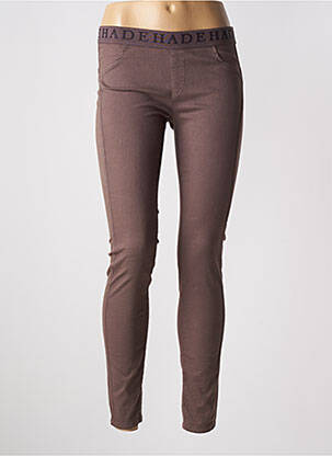 Jegging stretch taille normale marron DEHA femme