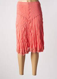 Jupe mi-longue stretch rose DECA femme