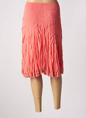 Jupe mi-longue taille normale rose DECA femme