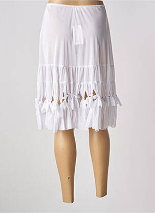 Jupe mi-longue taille normale blanc DECA femme