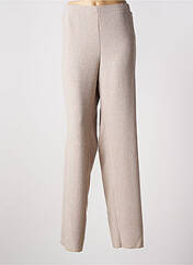 Pantalon droit beige CHRISTIAN MARRY pour femme seconde vue