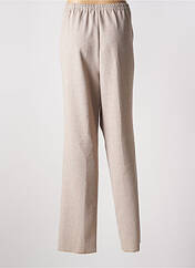 Pantalon droit beige CHRISTIAN MARRY pour femme seconde vue