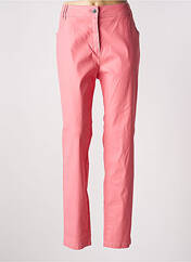 Pantalon droit rose ANNE KELLY pour femme seconde vue