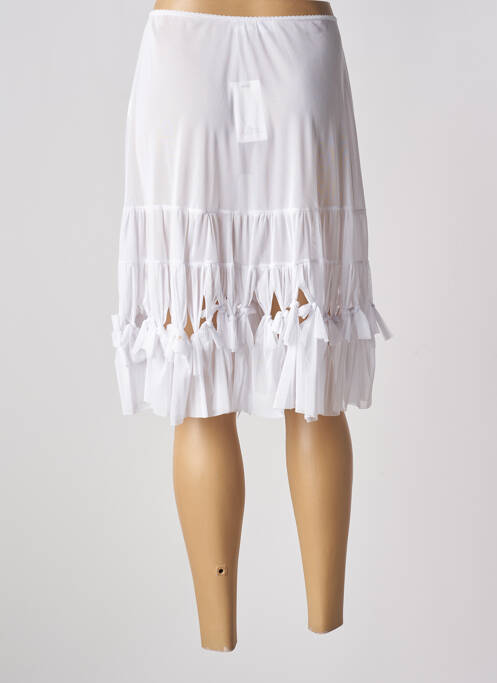 Jupe mi-longue blanc DECA pour femme