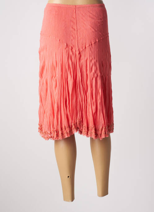 Jupe mi-longue rose DECA pour femme