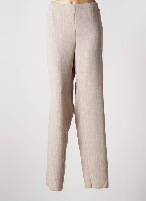 Pantalon droit beige CHRISTIAN MARRY pour femme