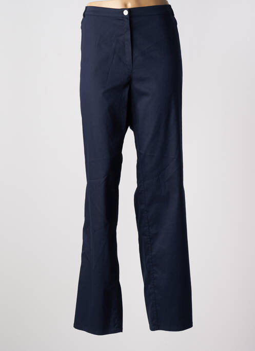 Pantalon droit bleu CHRISTIAN MARRY pour femme