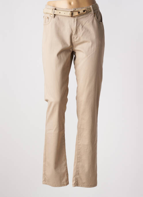 Pantalon slim beige ONADO pour femme