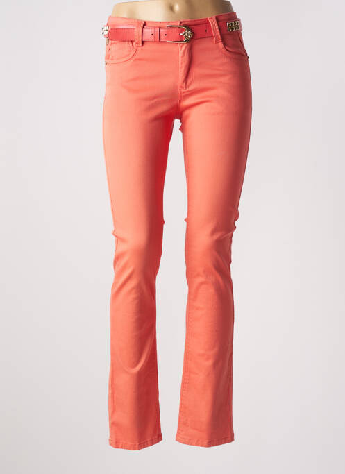 Pantalon slim orange ONADO pour femme