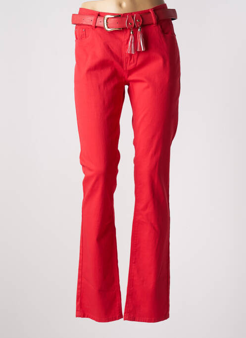 Pantalon slim rouge ONADO pour femme