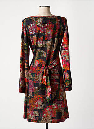 Robe pull stretch manches longues orange LO! LES FILLES femme
