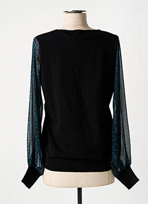 Pull col v manches courtes noir FREEMAN T.PORTER femme