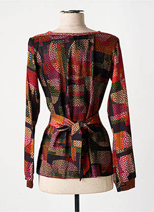 Pull coupe cintrée manches longues orange LO! LES FILLES femme