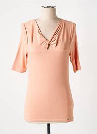 Top stretch manches courtes orange SALSA femme