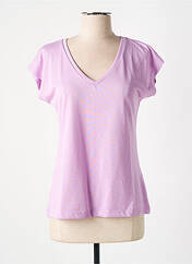 T-shirt violet KAFFE pour femme seconde vue