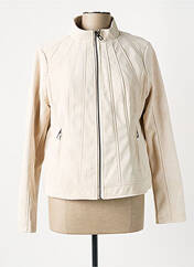 Veste simili cuir beige DESIGUAL pour femme seconde vue