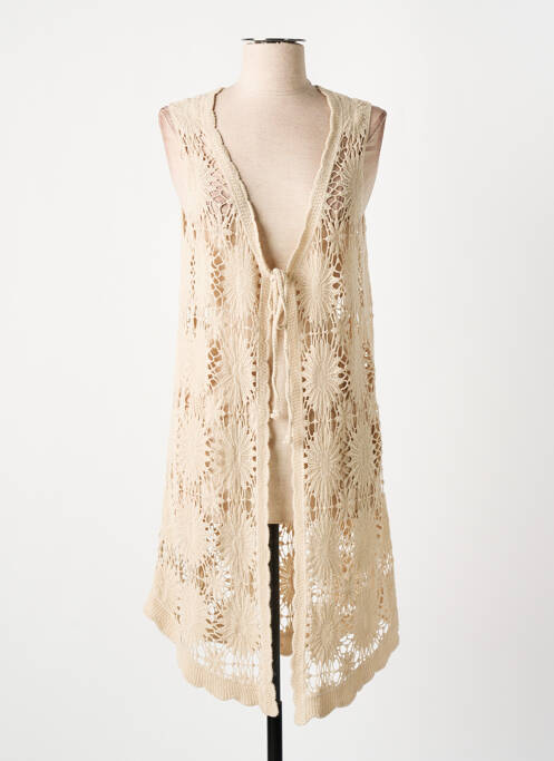 Gilet sans manche beige MD'M pour femme