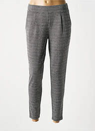 Pantalon chino taille normale taille normale noir ICHI femme