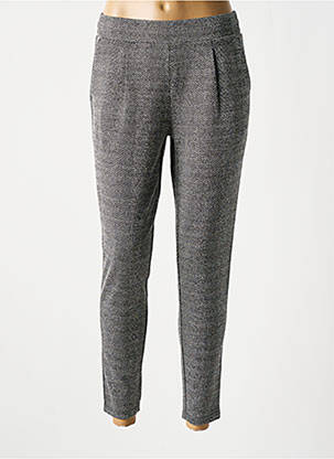 Pantalon chino taille normale taille normale noir ICHI femme