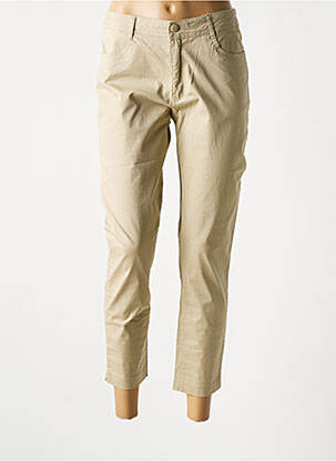Pantalon slim stretch taille normale beige YOULINE femme