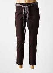 Pantalon chino marron FREEMAN T.PORTER pour femme seconde vue