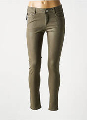 Pantalon slim vert MORGAN pour femme seconde vue