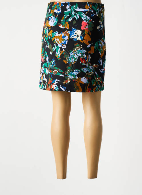 Jupe mi-longue noir ICHI pour femme