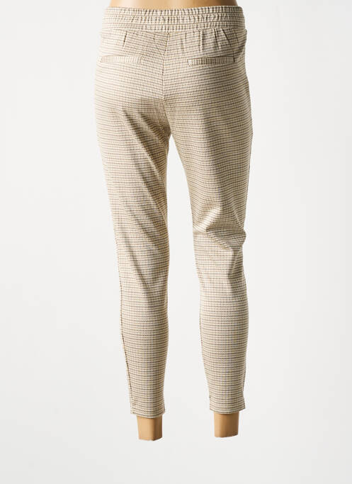 Pantalon chino beige ICHI pour femme