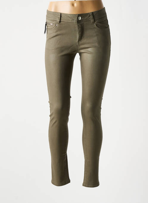 Pantalon slim vert MORGAN pour femme