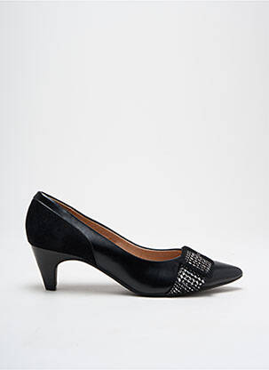 Escarpins tissage satiné talon de 4 à 6cm noir EMILIE KARSTON femme