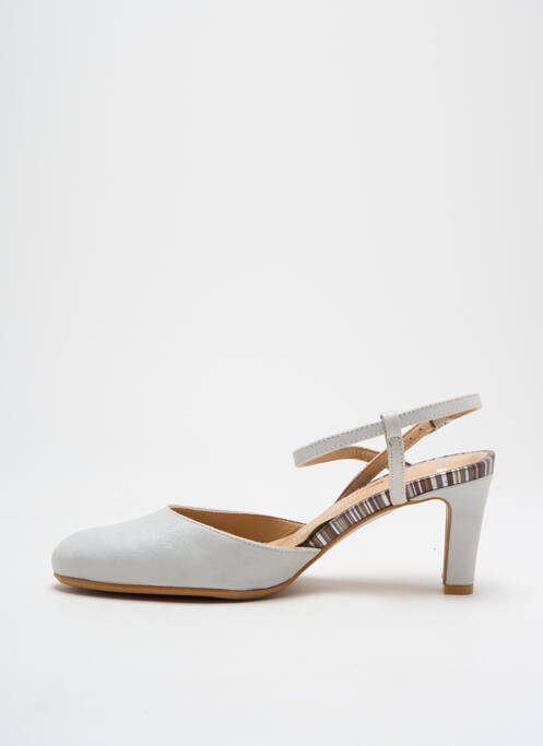 Sandales/Nu pieds gris PERLATO pour femme