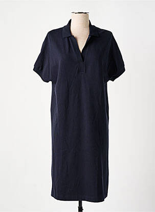 Robe mi-longue manches courtes manches courtes bleu TOMMY HILFIGER femme