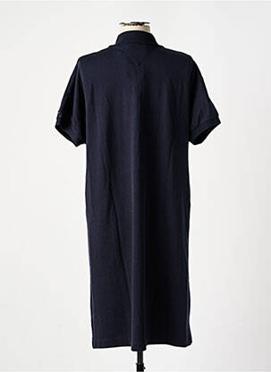 Robe mi-longue manches courtes manches courtes bleu TOMMY HILFIGER femme