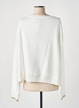 Sweat-shirt broderie manches longues blanc TOMMY HILFIGER femme