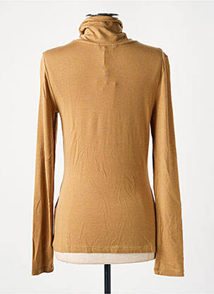 Sous-pull stretch manches longues beige TOMMY HILFIGER femme