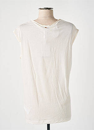 T-shirt coupe droite manches courtes beige TOMMY HILFIGER femme