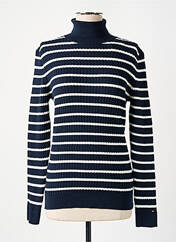 Pull col roulé bleu TOMMY HILFIGER pour femme seconde vue