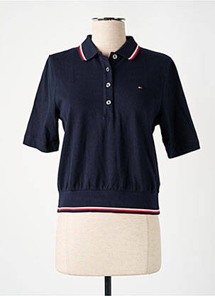 Polo bleu TOMMY HILFIGER pour femme